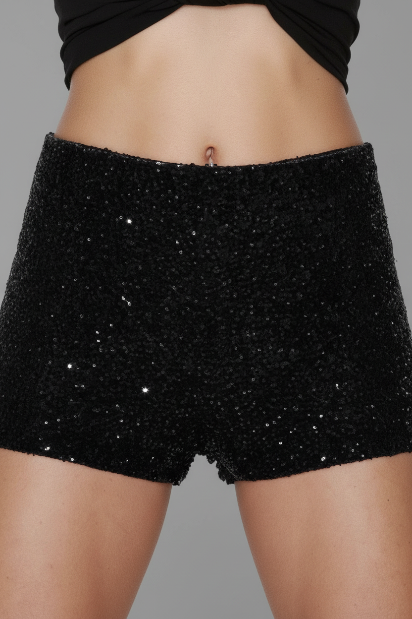 High Waist Mini Shorts - 33101