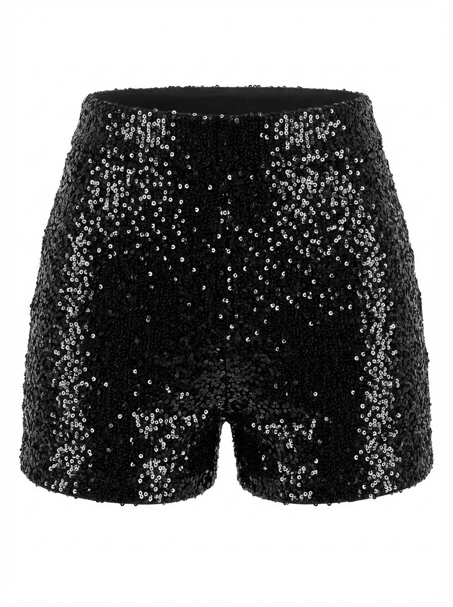 Elastic Waist Lined Shorts - 33068