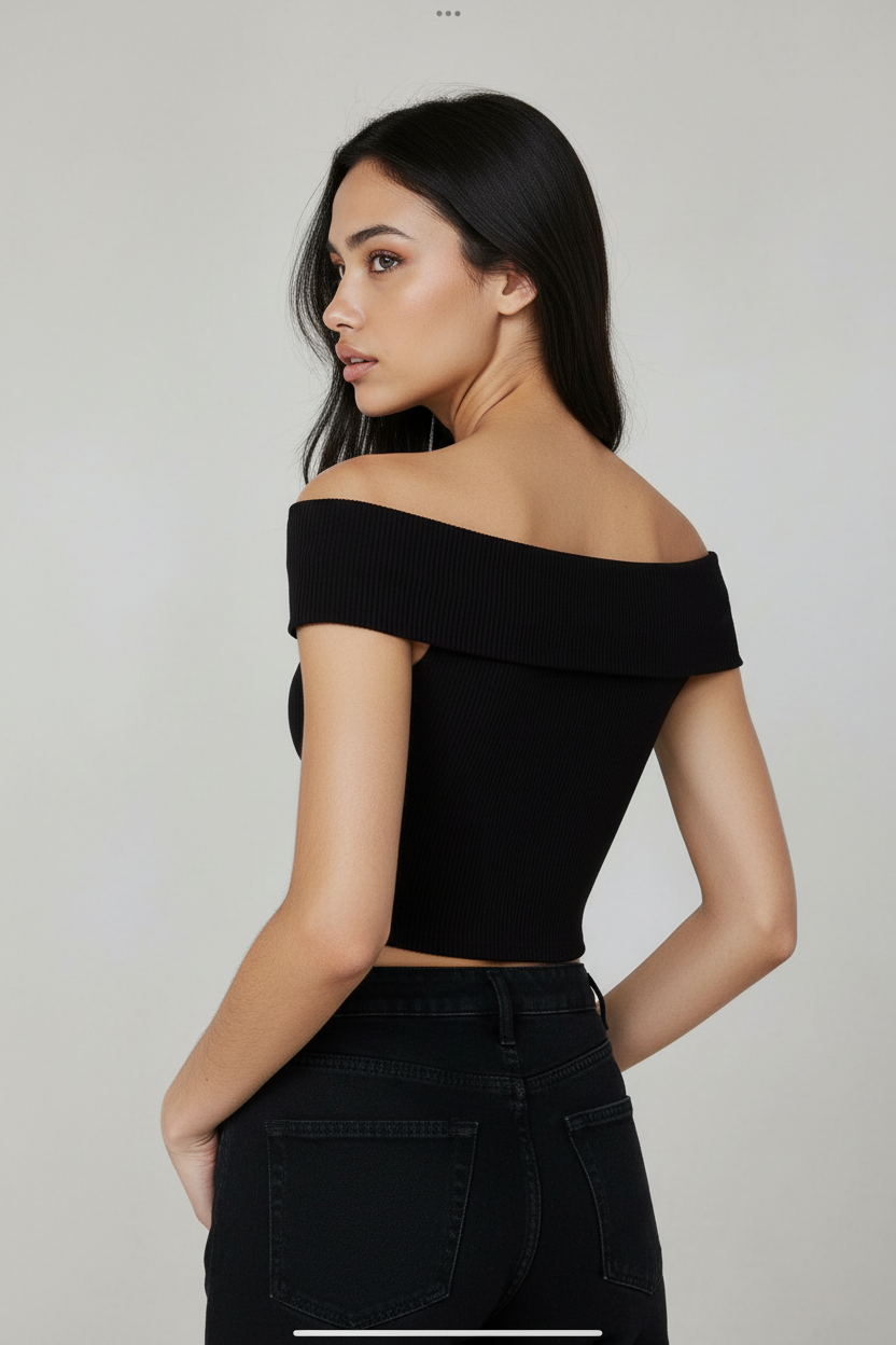 Madonna Neck Crop Top - 28380