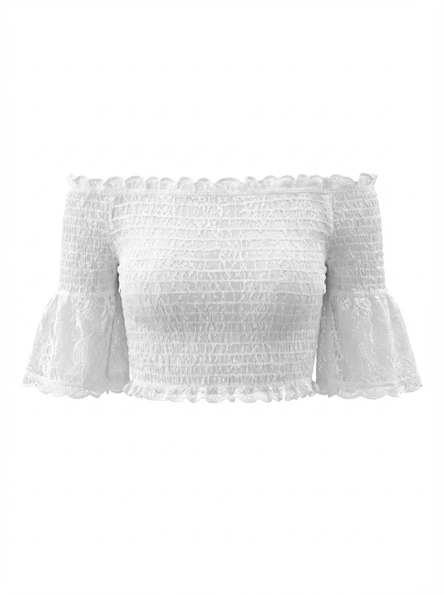 Sheer Strapless Blouse - 26916