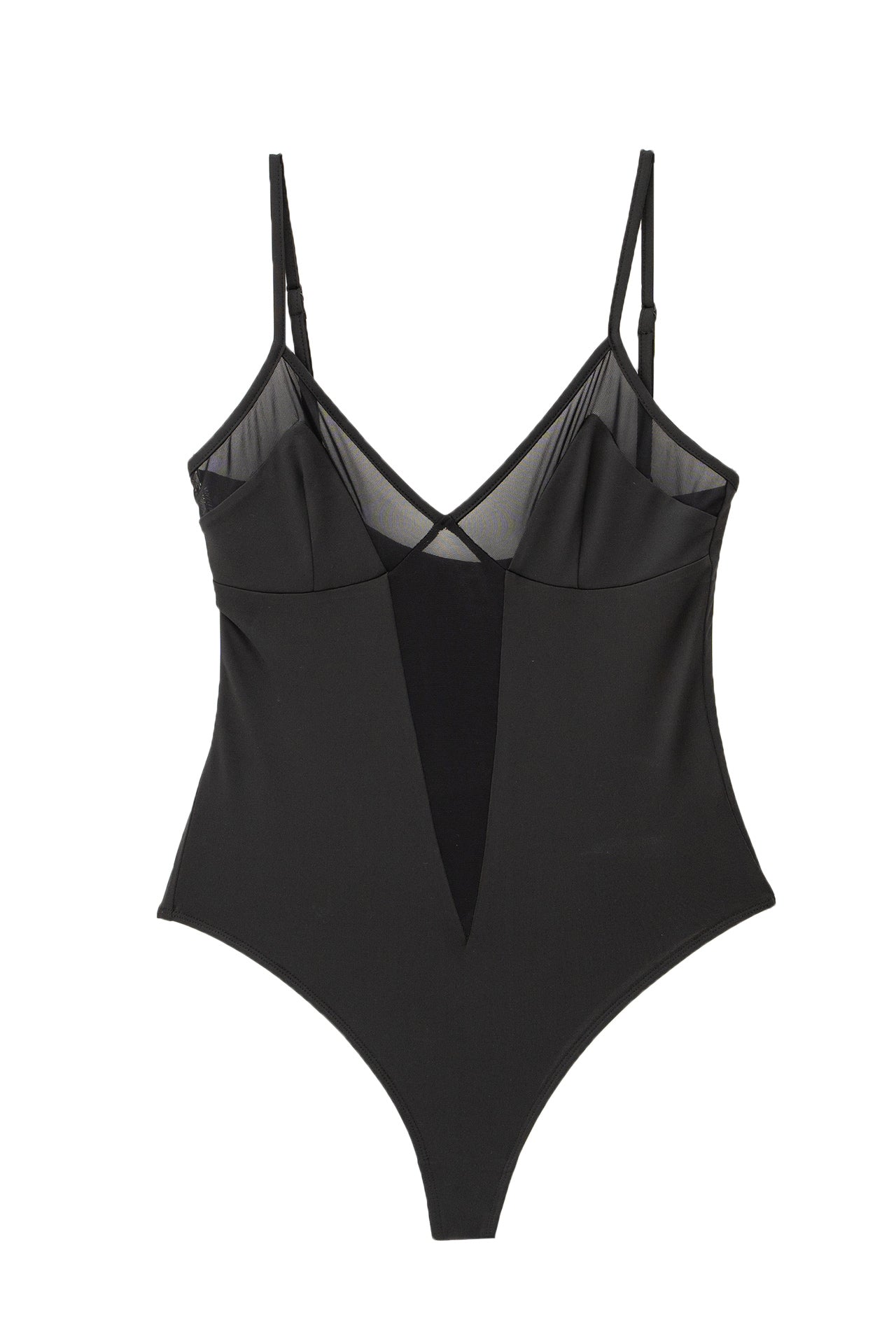 Sheer Detail Snap Bodysuit - 103562