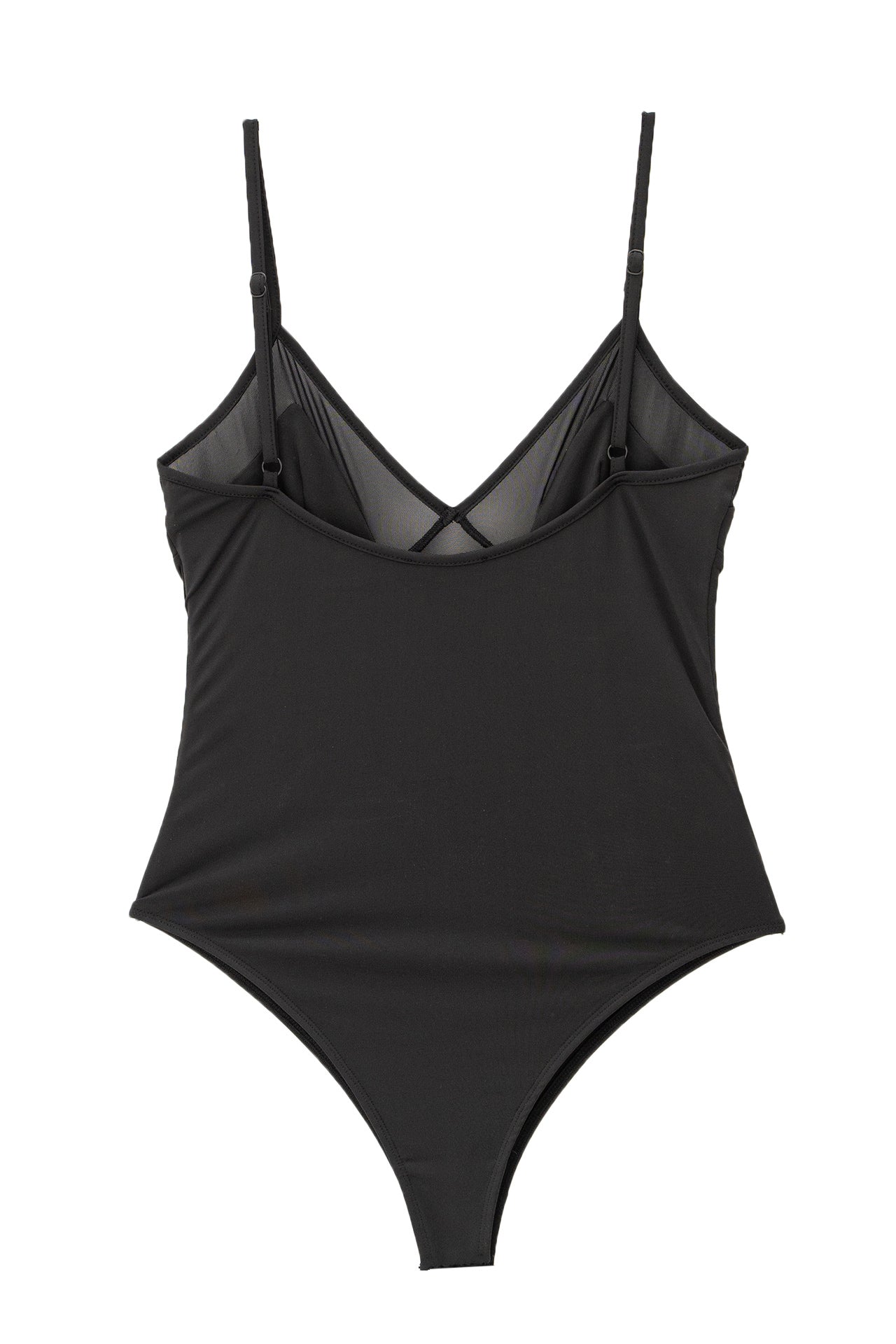 Sheer Detail Snap Bodysuit - 103562