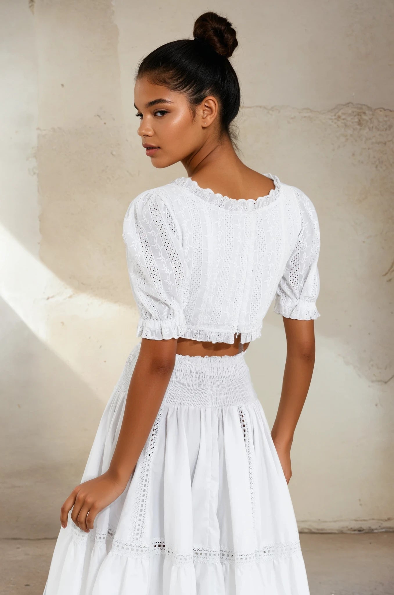 Lace Crop Blouse – 103123