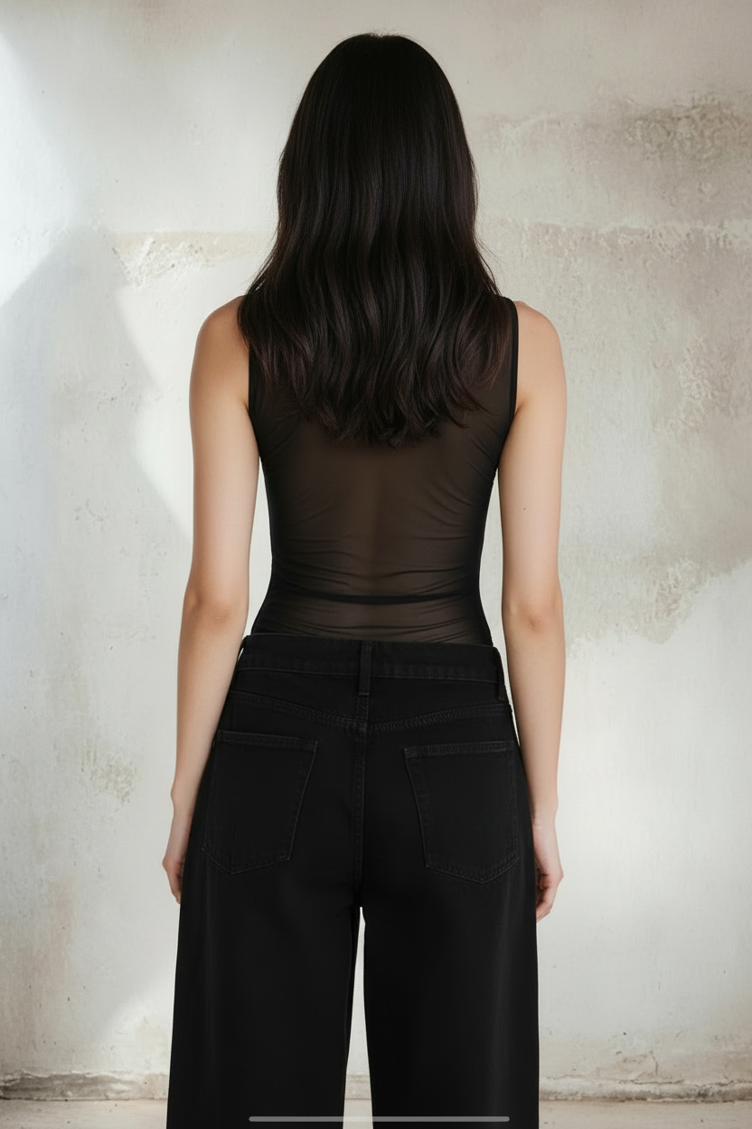 V-Neck Embellished Bodysuit – 102801