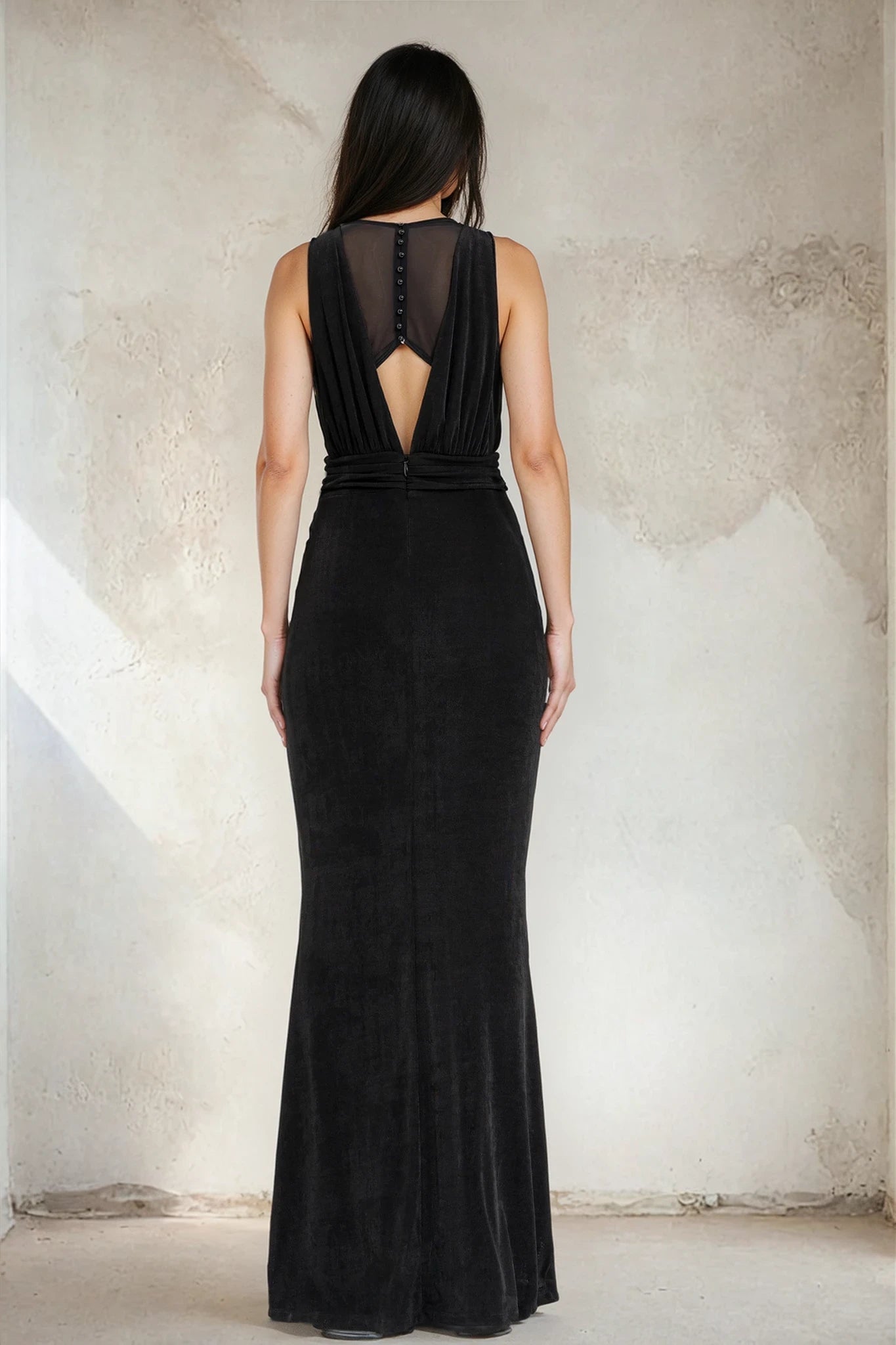 Elegant Long Evening Dress-59512