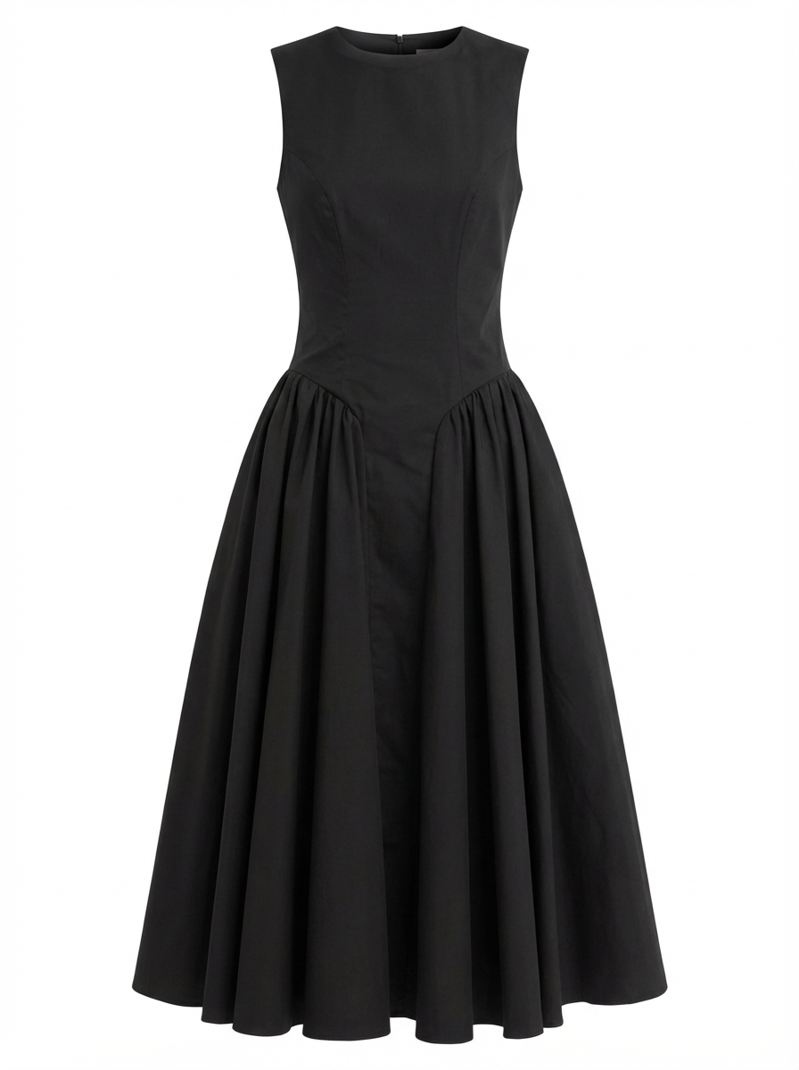 Sleeveless Open-Back Midi Dress – 59331
