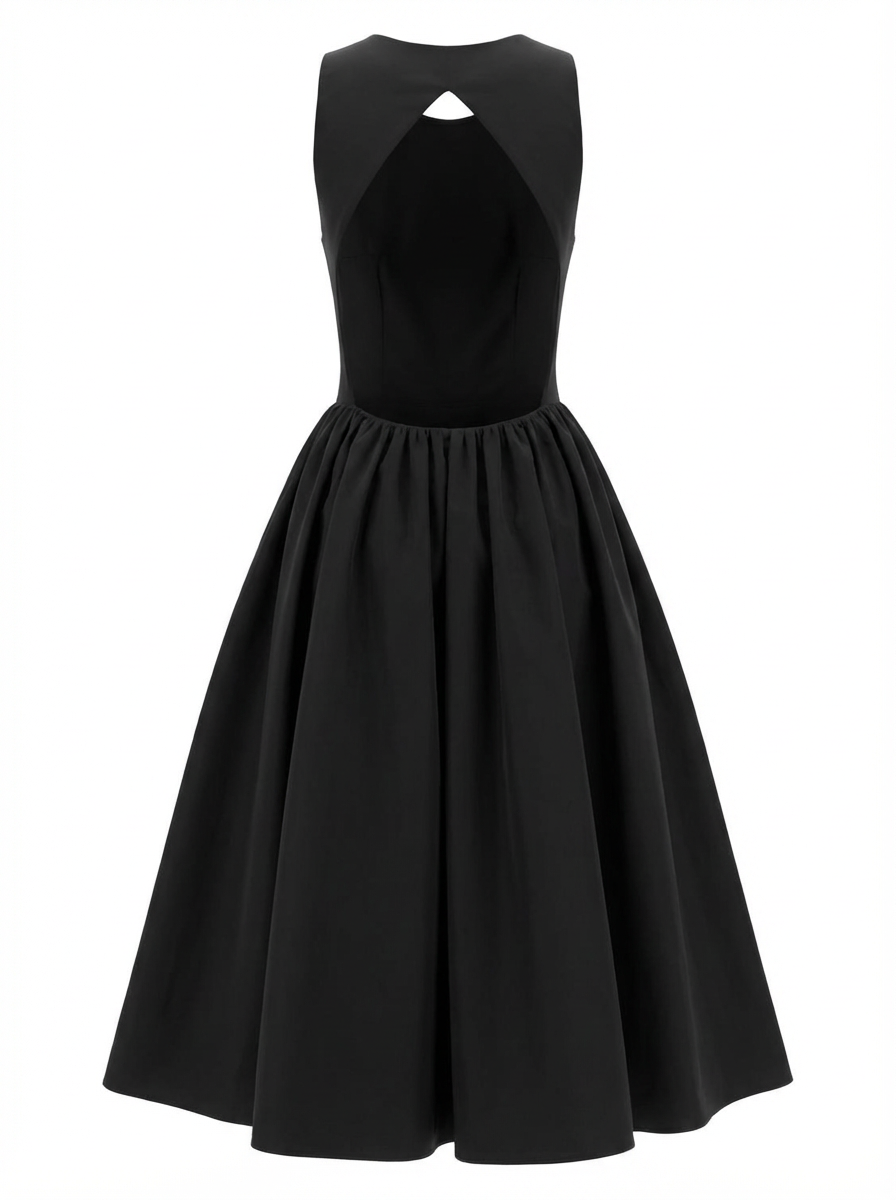 Sleeveless Open-Back Midi Dress – 59331
